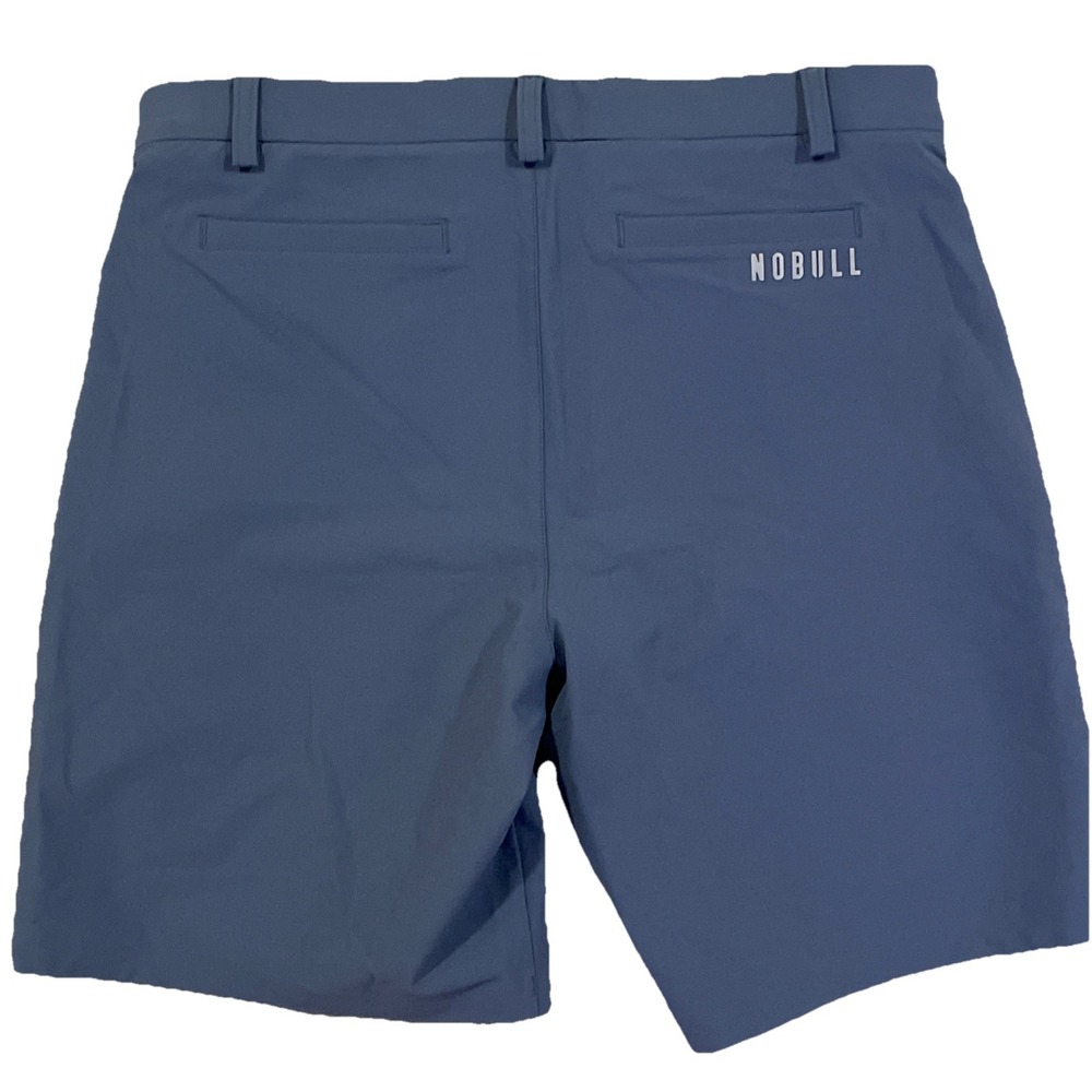 No Bull Shorts Mens 33 (34x9) Blue Golf Casual Athleisure Stretch Zip Pocket - Picture 5 of 8
